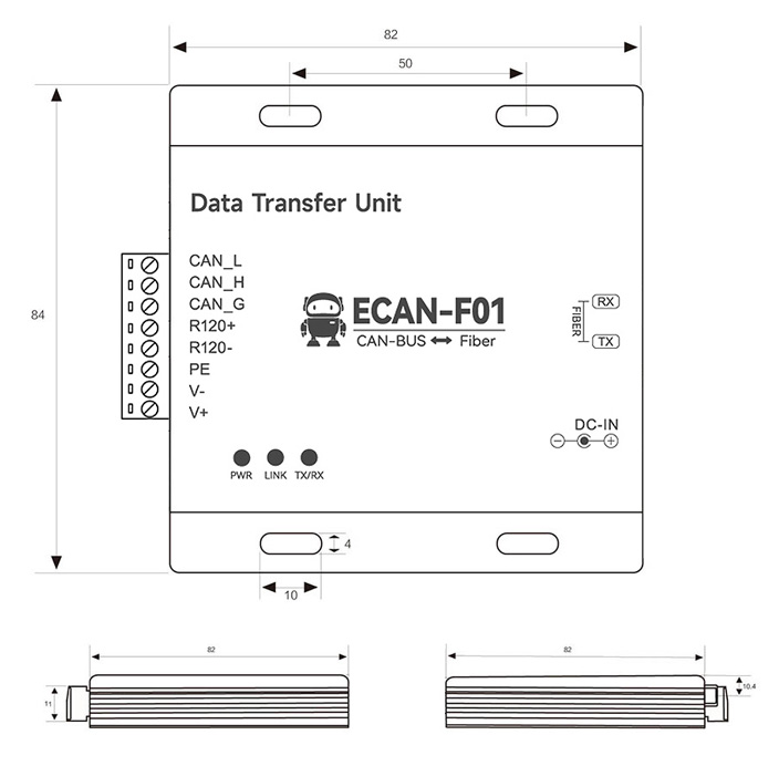 ECAN-F01尺寸图