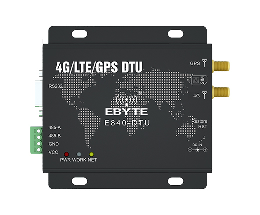 【工业级4G数传电台DTU】LTE串口设备与网络服务器电台E840-DTU