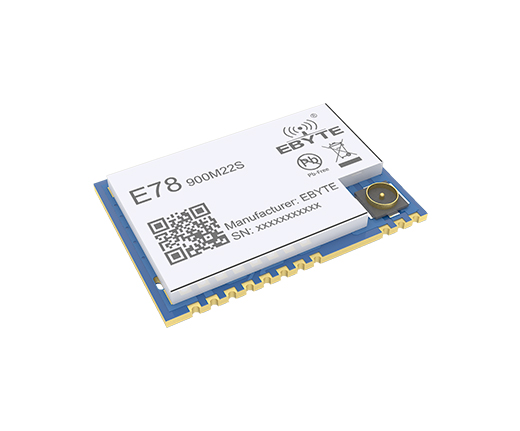 E78-900M22S is a SoC LoRa RF module designed by Ebyte with max transmitting power of 22dBm.