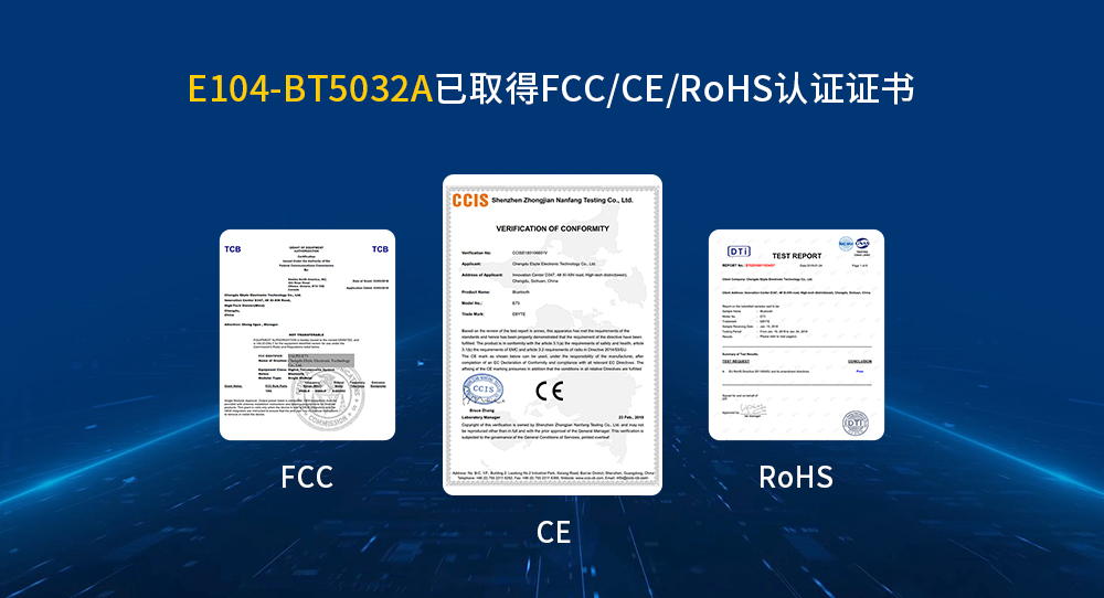 CH-FCC、CE、RoHS认证