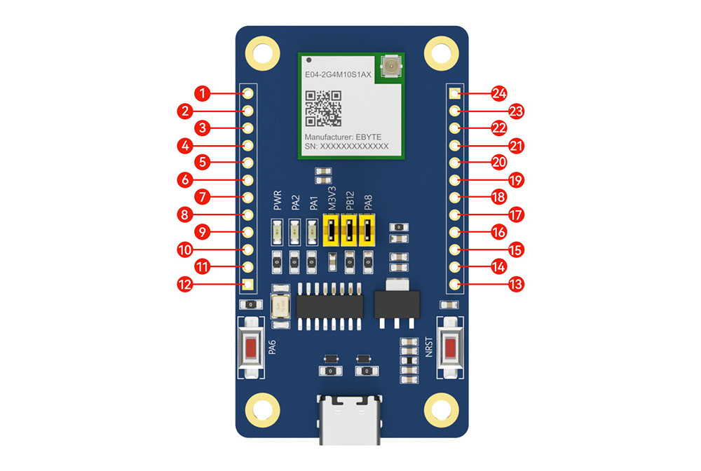 引脚定义 EWT04-2G4M10S1AX