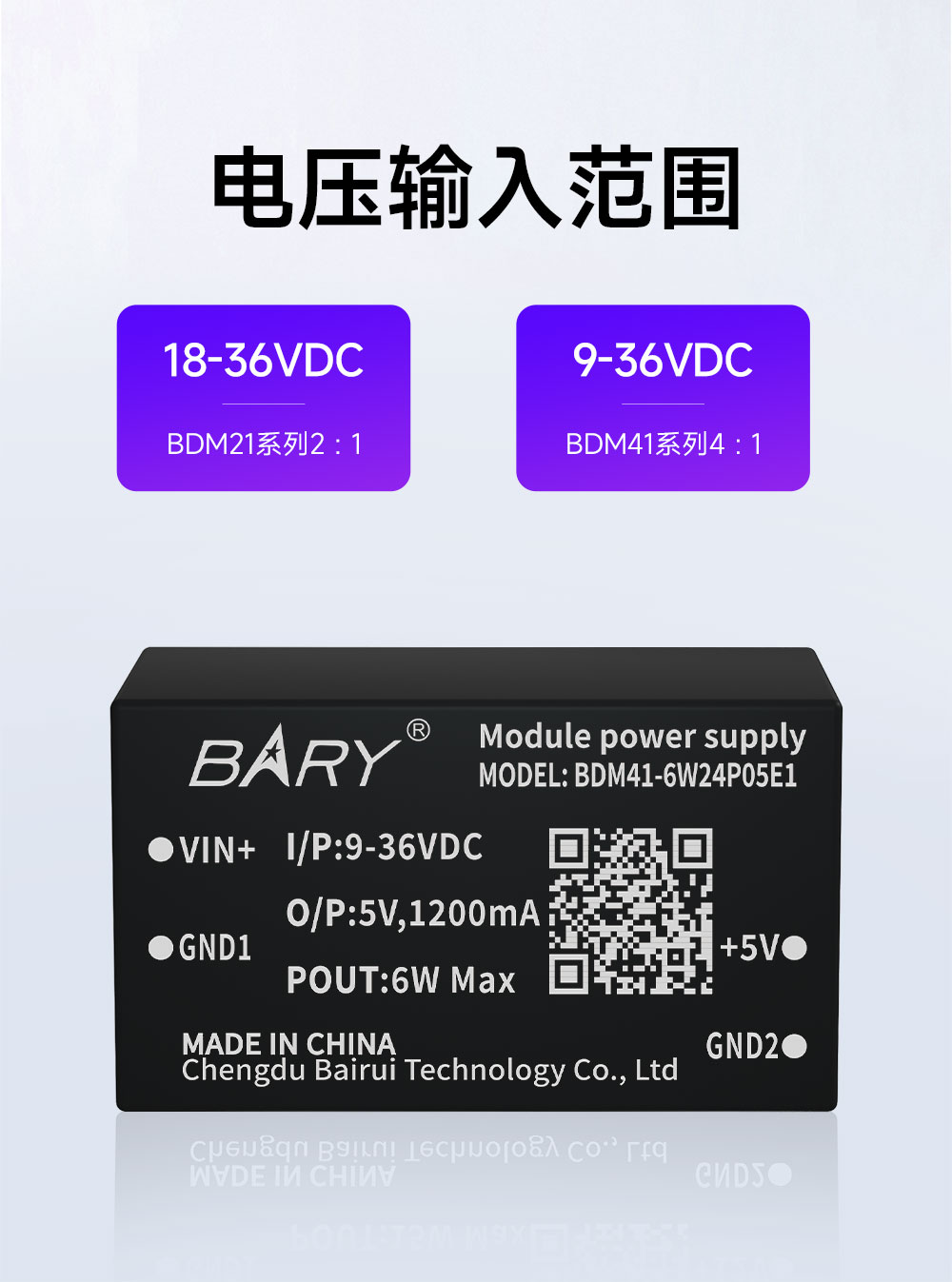 BDM41-6W24P05E1 全国产DC-DC电源模块 (3)