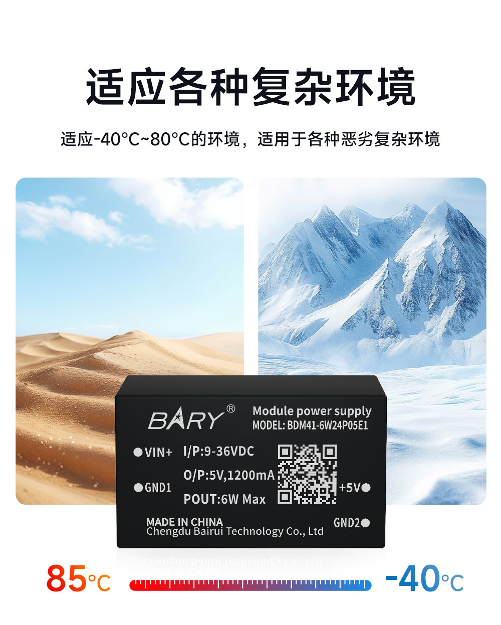 BDM41-6W24P05E1 全国产DC-DC电源模块 (5)