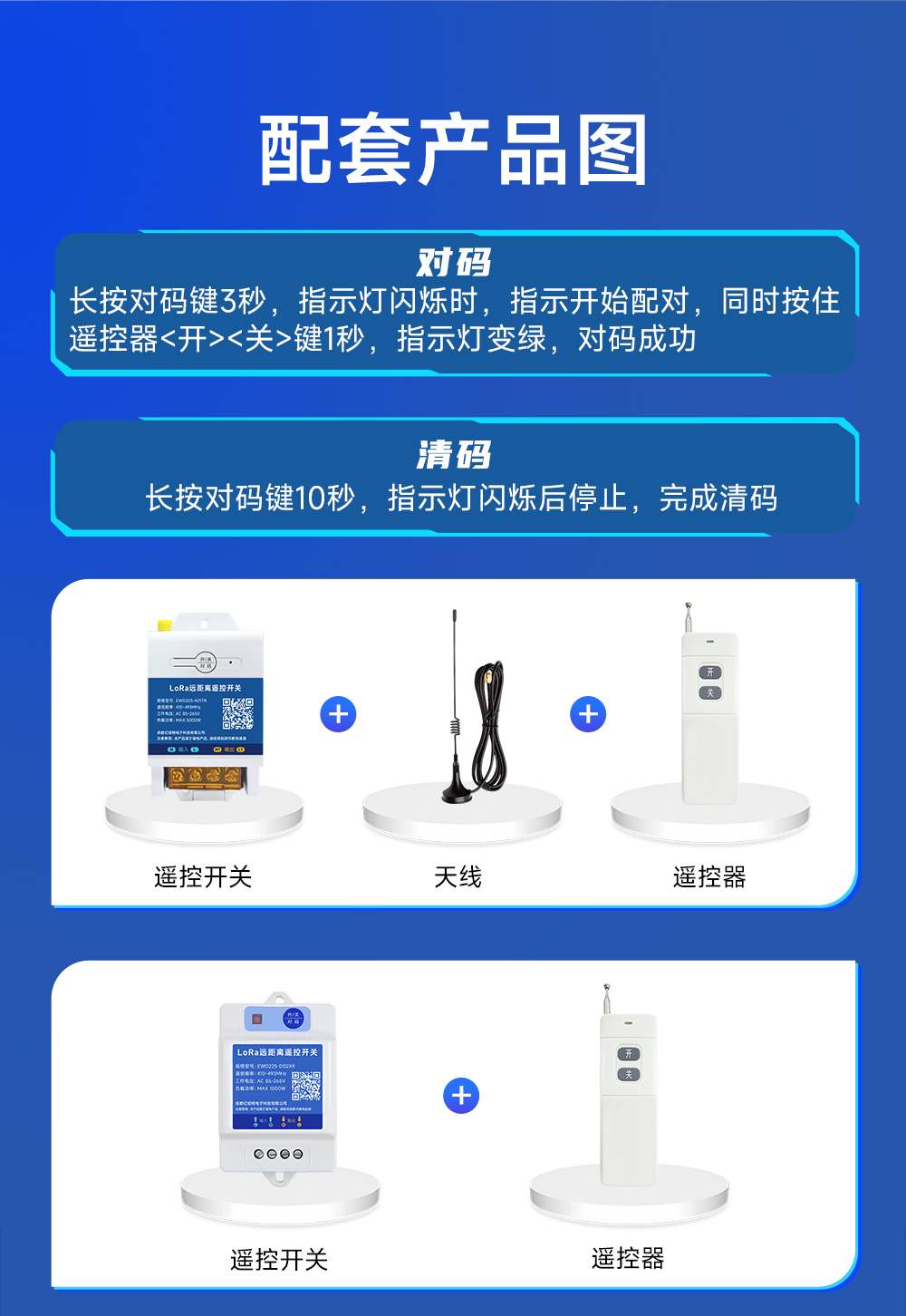 EWD22S-YK02A 遥控开关遥控器 (5) EWD22S-YK02A 遥控开关遥控器 (5)