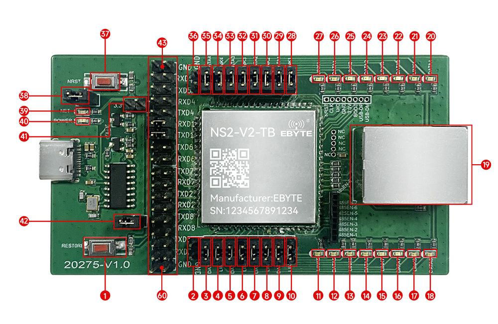 引脚定义 NS2-V2-TB