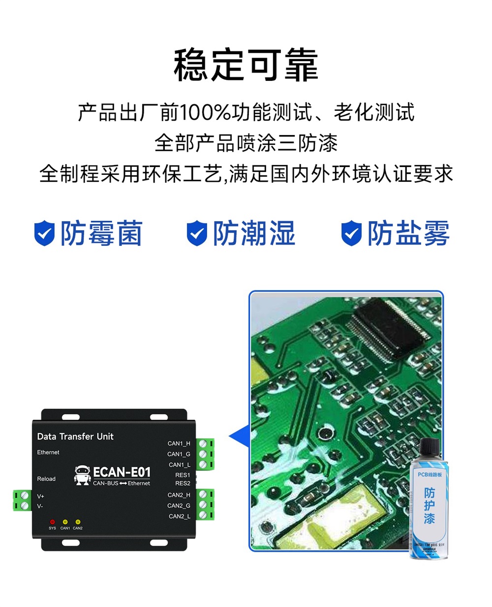 ECAN-E01-V2 CAN转以太网协议转换器 (9)
