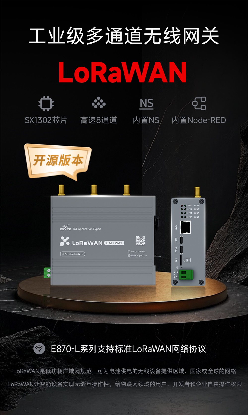 E870-L868LG12-O系列LoRaWAN网关 (2)