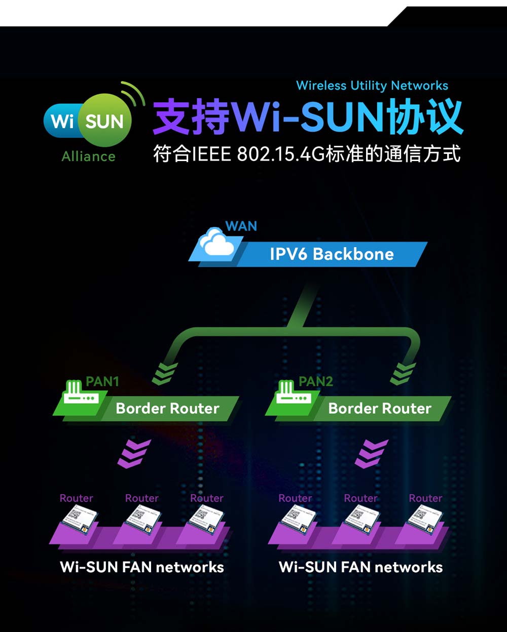 E51-900NW16S(BR) Wi-Sun物联网网关节点模块 (3)