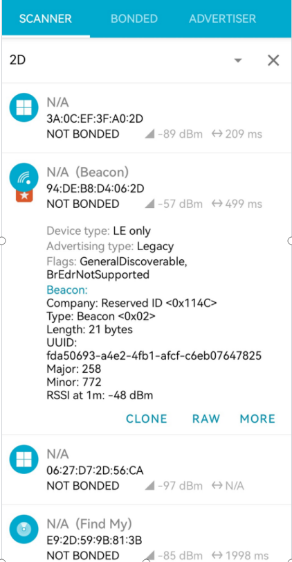 E104-BT53系列的Beacon与观察者模式5 E104-BT53系列的Beacon与观察者模式5