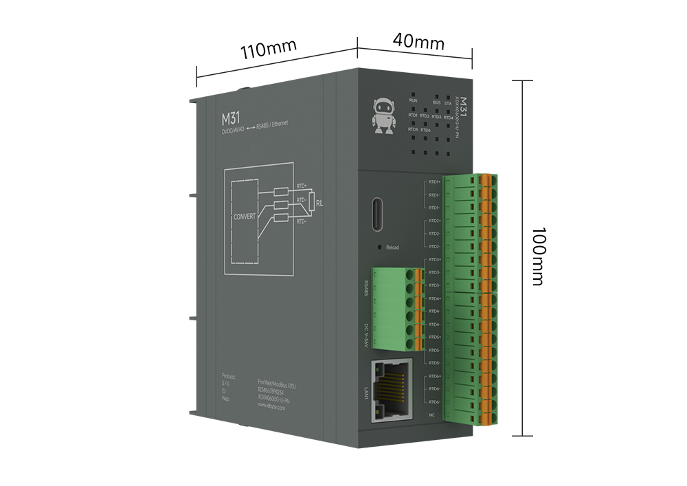 尺寸 M31-XDXX0600G-U-PN