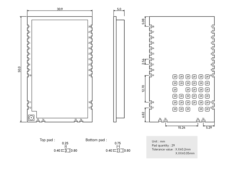 引脚 E611-868NW33S