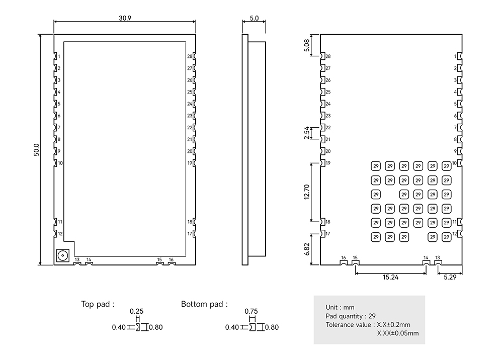 引脚 E611-915NW33S