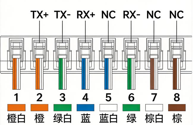 RJ45引脚定义