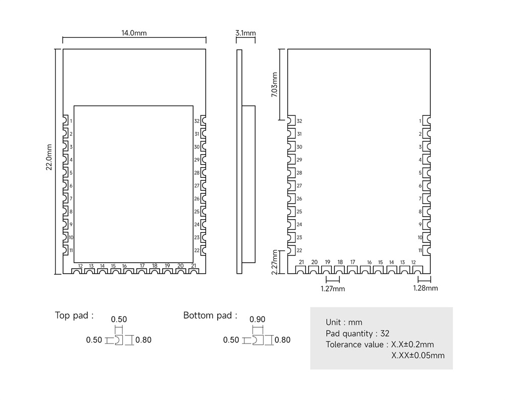 引脚定义 EWM104-BT61SP