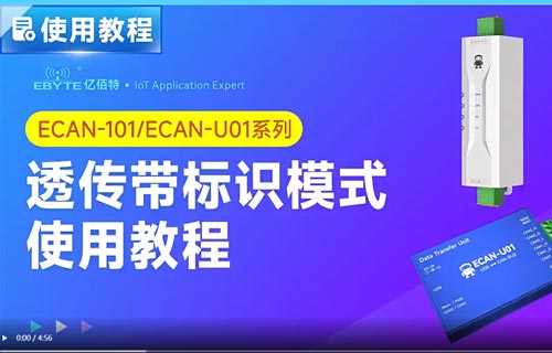 ECAN-101总线转换设备透传带标识模式使用教程