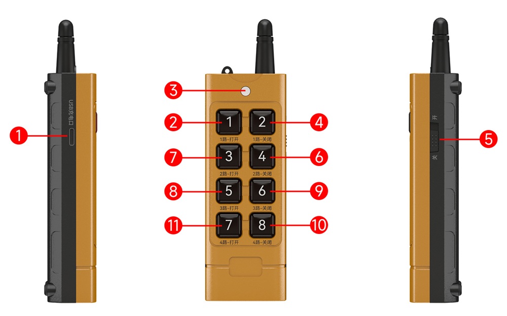 8键-标注 EID061-T04-01-Y 8键-标注 EID061-T04-01-Y
