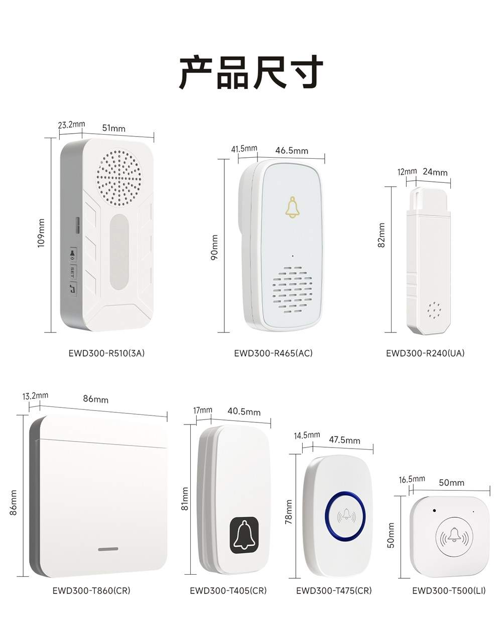 EWD300系列无线门铃呼叫器 (17) EWD300系列无线门铃呼叫器 (17)