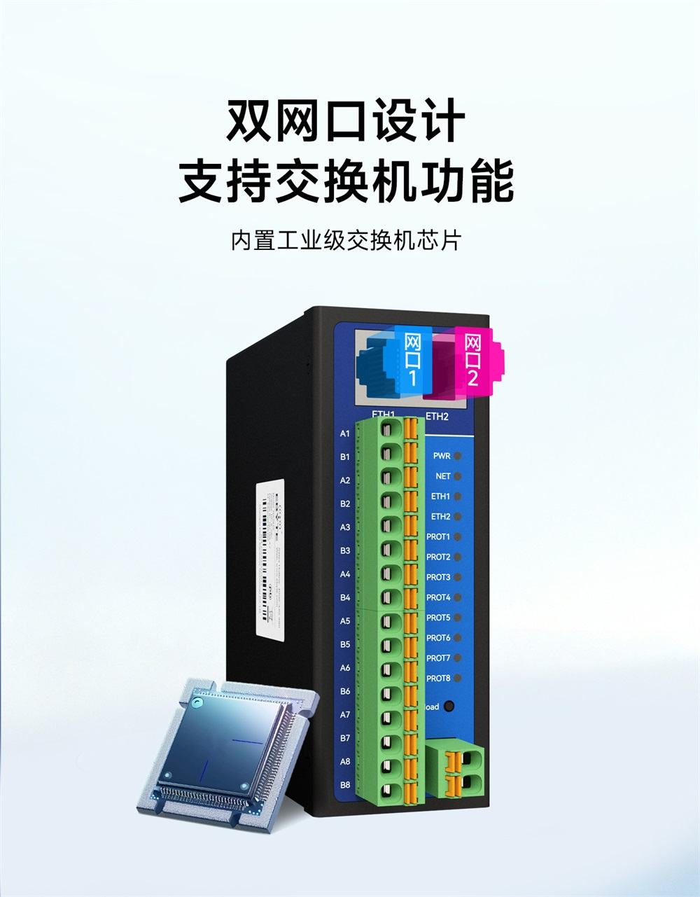 RS485转以太网8路串口服务器-2 RS485转以太网8路串口服务器-2